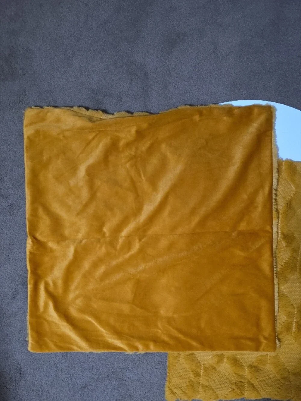 Home Accents Mustard Yellow Decorative Throw Pillowcovers - Set of 2